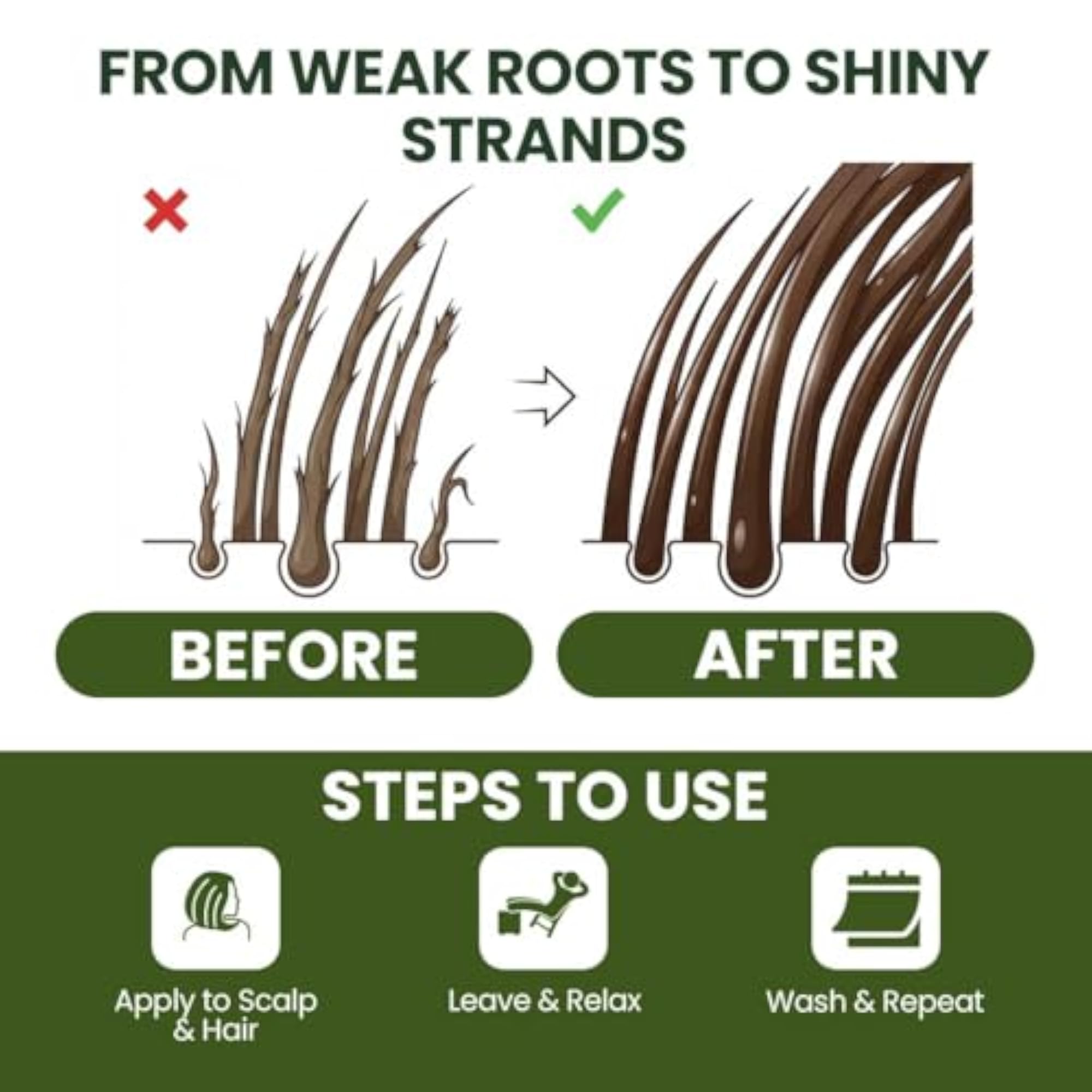 Strength & Shine Herbal Hair Oil, Nourishing Blend